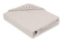 Mušelínové prostěradlo s gumou 58 x 110 x 8 cm béžové BabyMatex