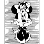 100 samolepek s omalovánkovými listy Minnie