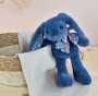 Doudou Histoire d´Ours Plyšový kamarád modrý králíček 25 cm