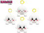 Plush Friends Kawaii Bao knedlíček plyšový přívěsek na klíče 8cm