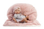 New Born holčička - realistická panenka miminko s celovinylovým tělem 853 - 38 cm Guca