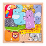 Puzzle na desce - zvířátka
