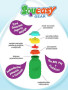 Silikonová kapsička Squeasy Snacker 180 ml