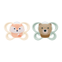 Dudlík Perfect Match Air Fox/Bear 0-2 m 2 ks box Nuk