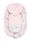 Luxusní hnízdečko s polštářkem a peřinkou New Baby z Minky růžové