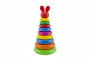 Skládanka pyramida s kroužky plast 28 cm