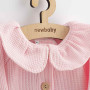 Kojenecký kabátek na knoflíky New Baby Luxury clothing Laura růžový