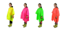 Dětské poncho PVC neonová, Pidilidi, PL0066