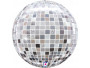 Disco koule 4D stříbrná 15"/38 cm fóliový balónek nafukovací