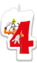 Svíčka Disney Mickey č. 4