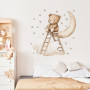 Nástěnné samolepky do dětského pokoje Teddy bear on a ladder Sipo