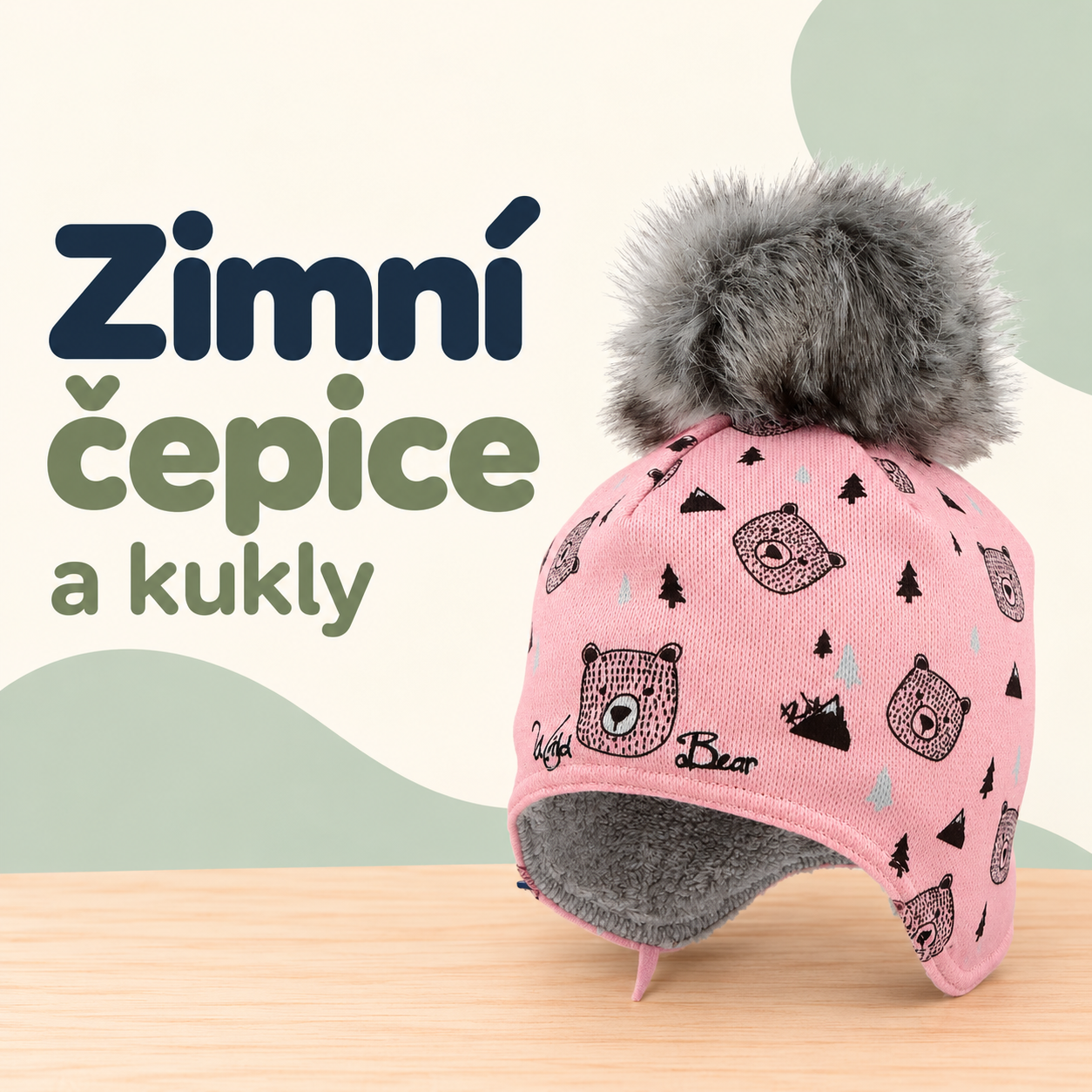 Zimní čepice a kukly